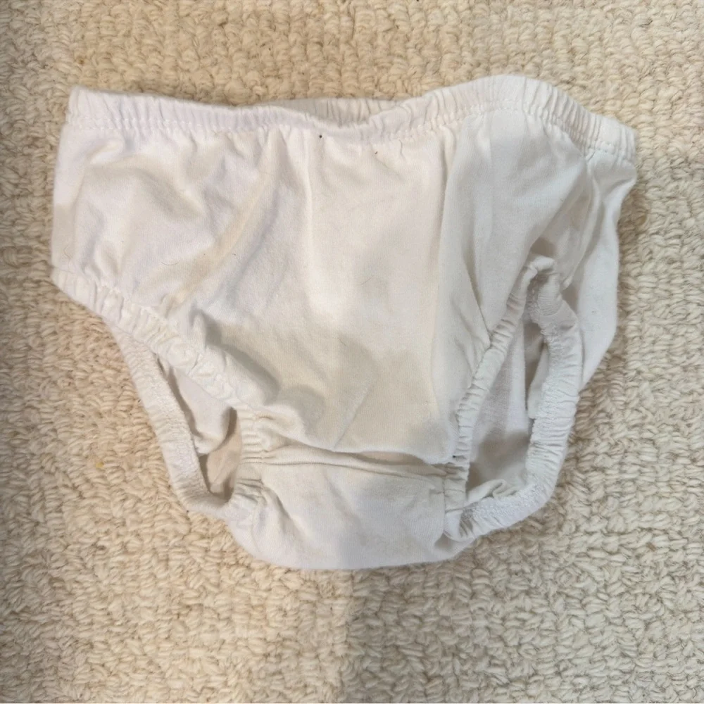 White Diaper Cover Baby Bloomers